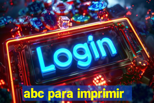 abc para imprimir